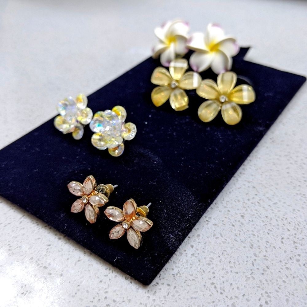 Flower Stud Earring Bundle